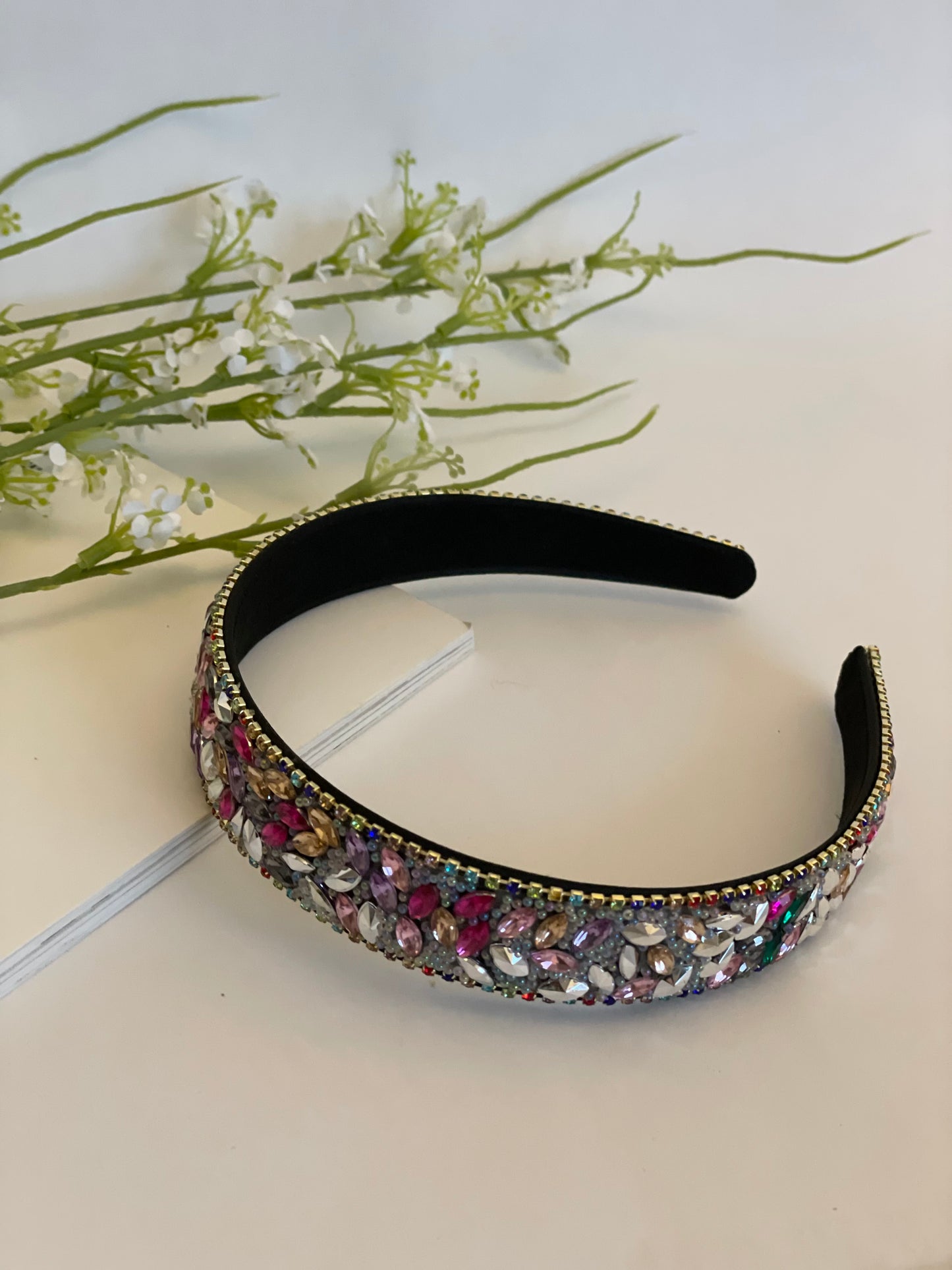 Rhinestone Multicolor Headband