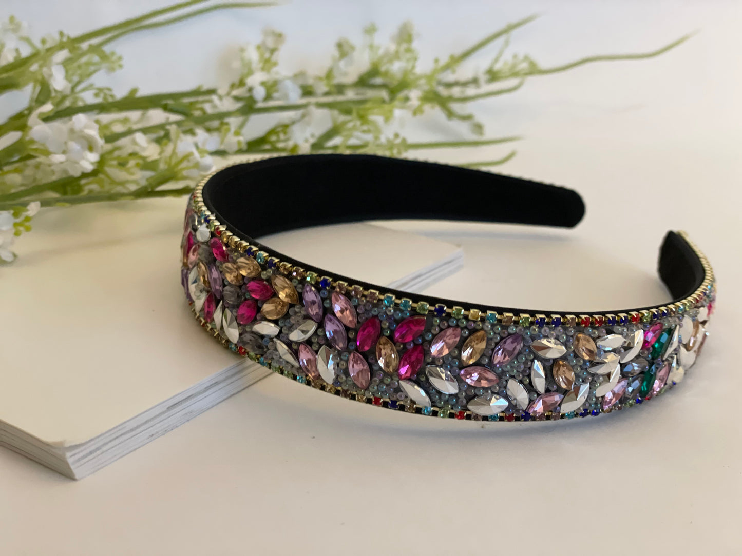 Rhinestone Multicolor Headband