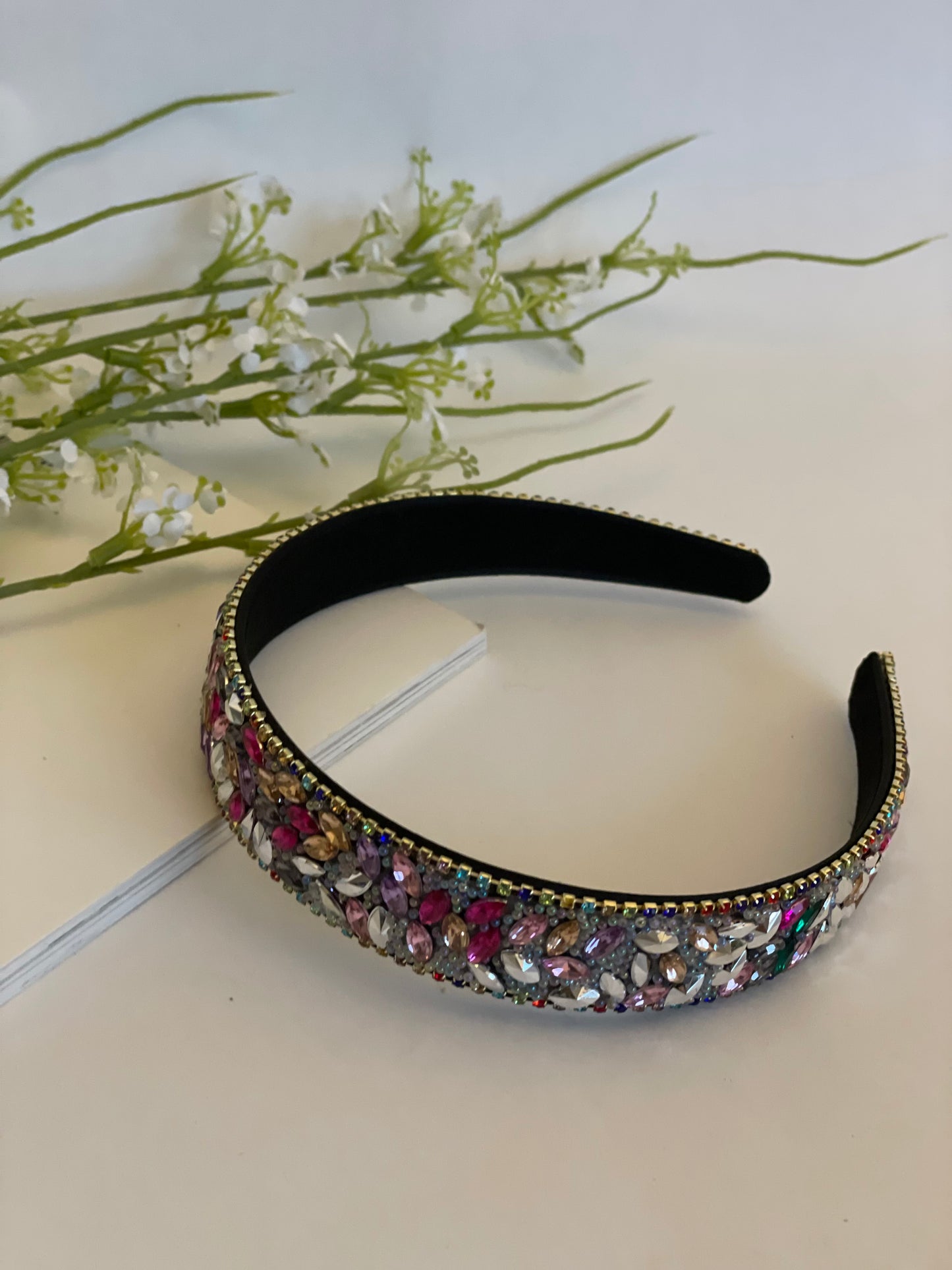 Rhinestone Multicolor Headband