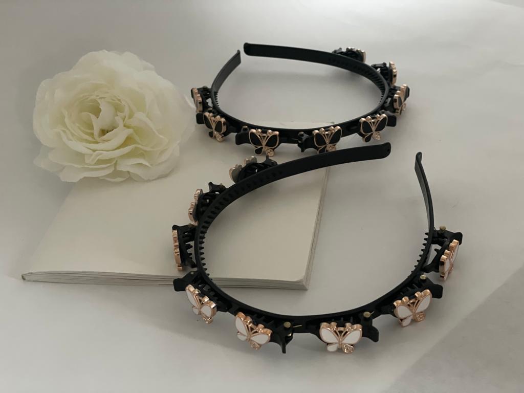 Hairpin Braide Butterfly Headbands