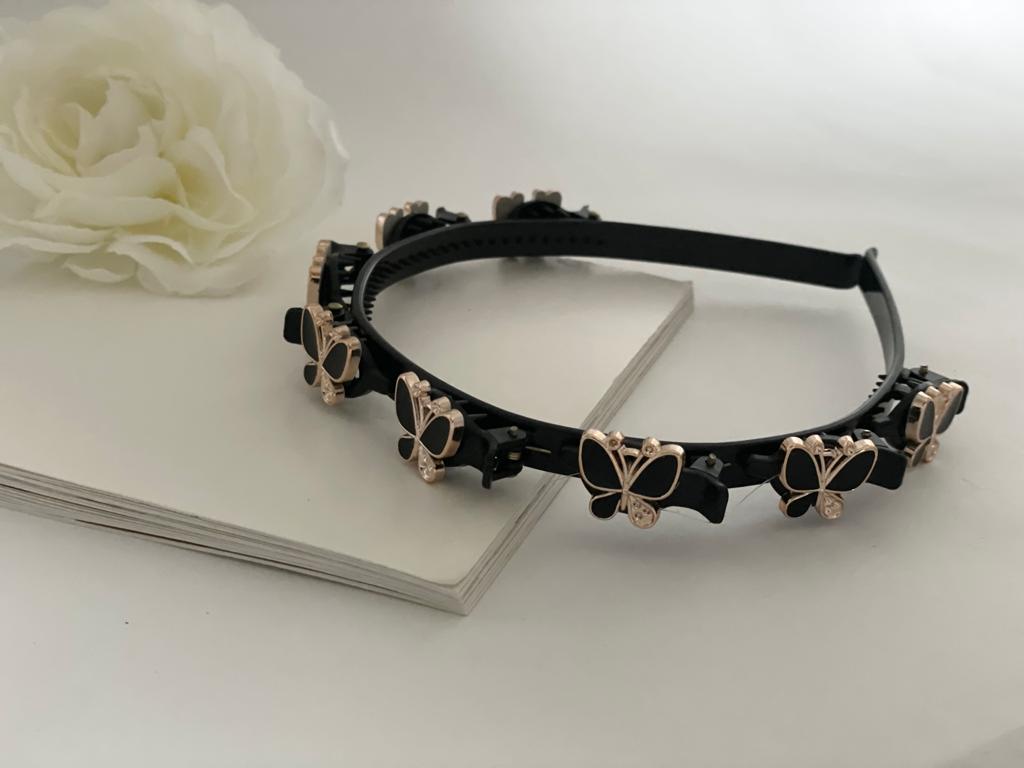 Hairpin Braide Butterfly Headbands