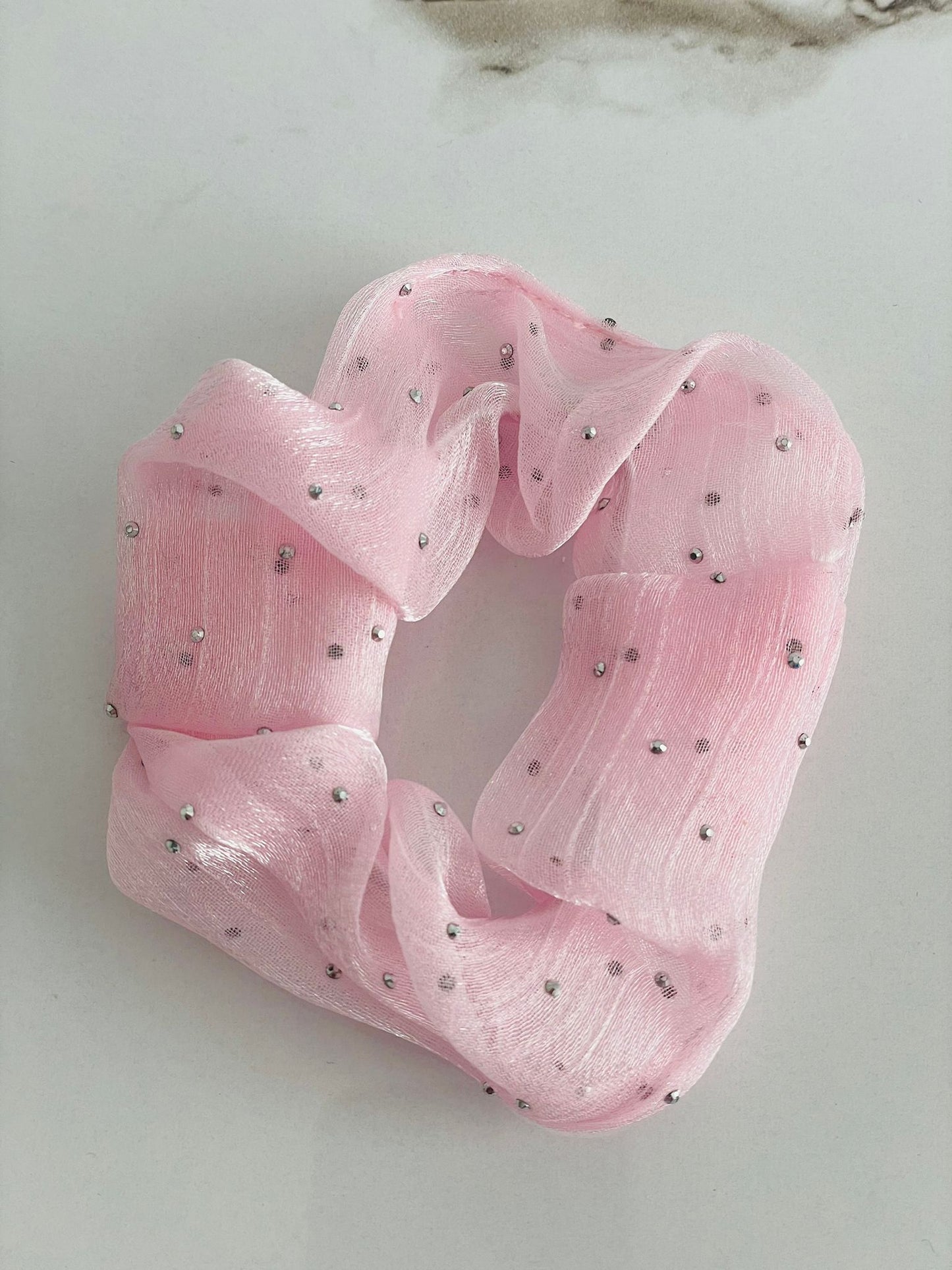 Soft mesh scrunchies