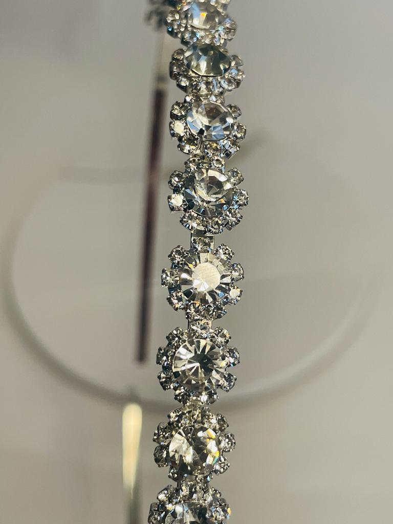Silver Gemstone Headband