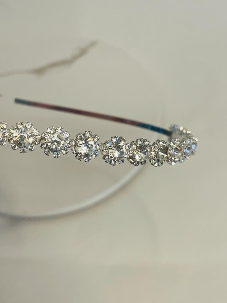 Silver Gemstone Headband
