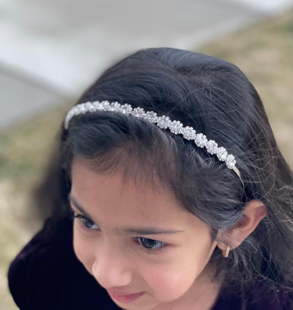 Silver Gemstone Headband