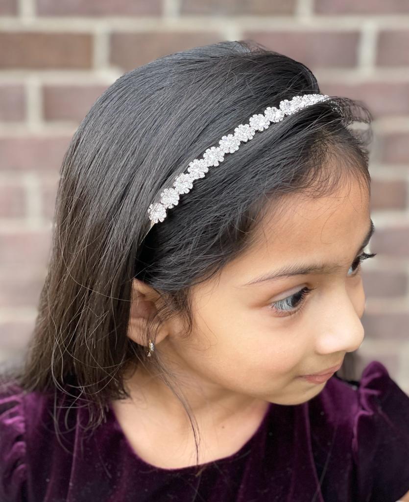 Silver Gemstone Headband
