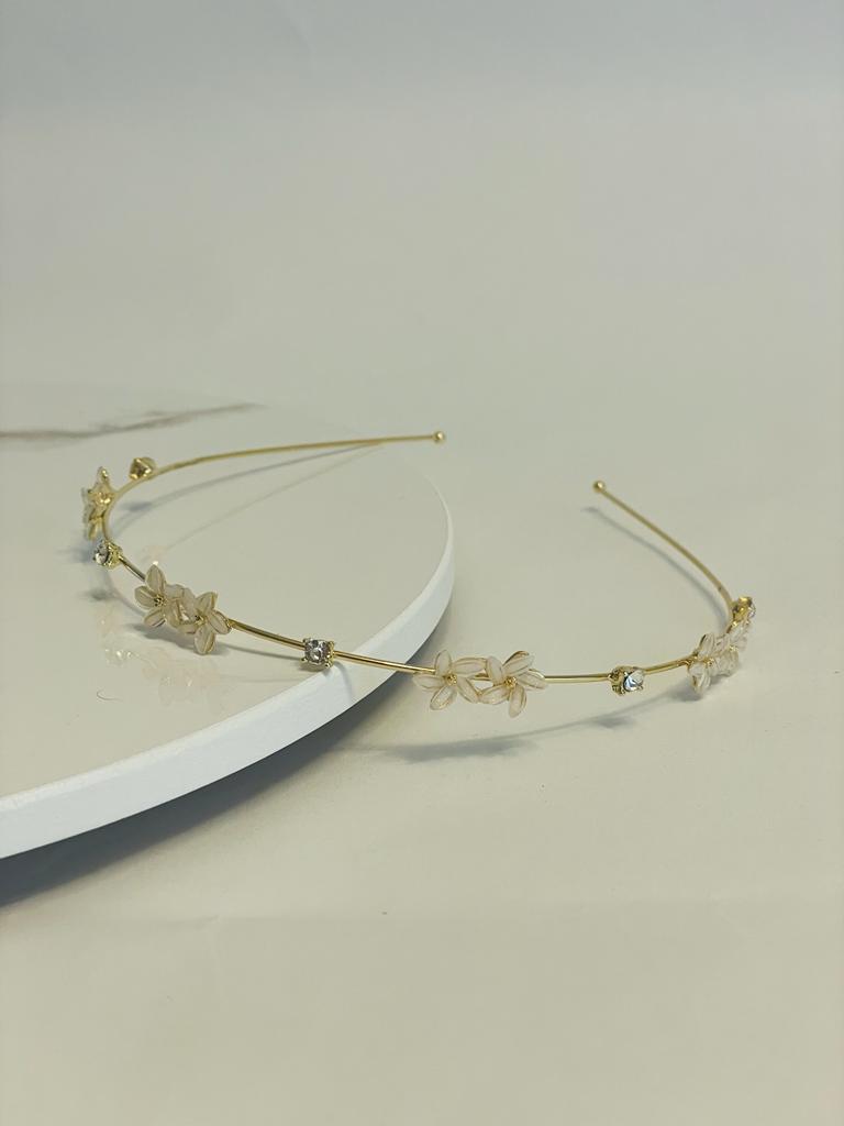 Pastel Flower Gemstone Headband