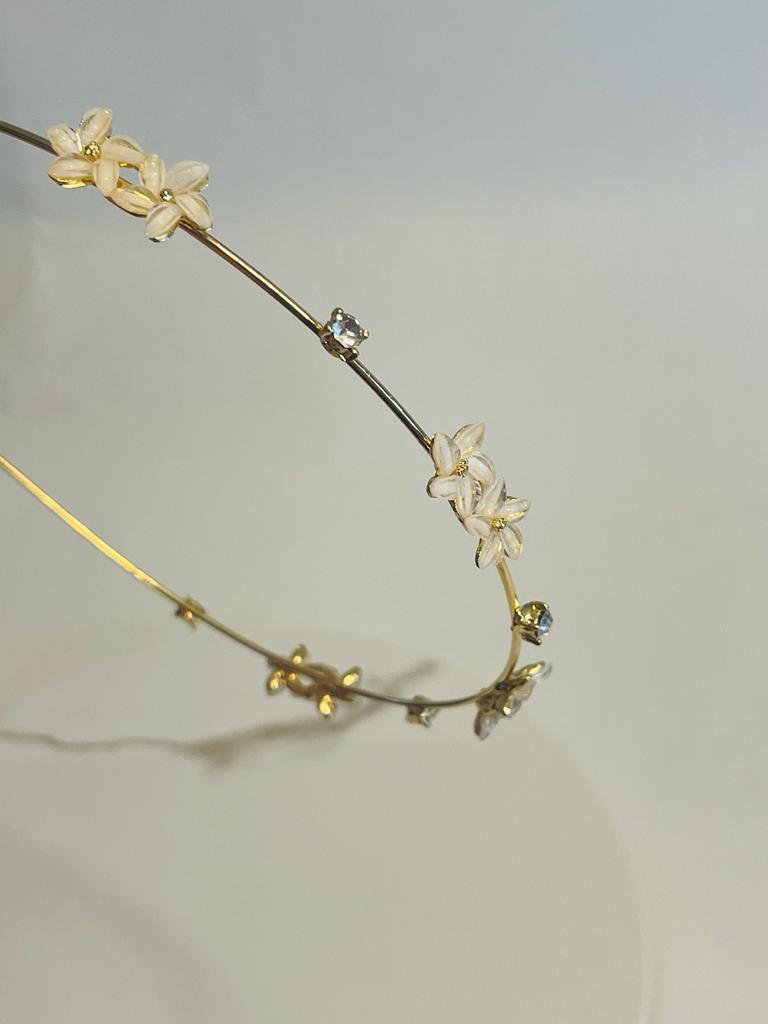 Pastel Flower Gemstone Headband