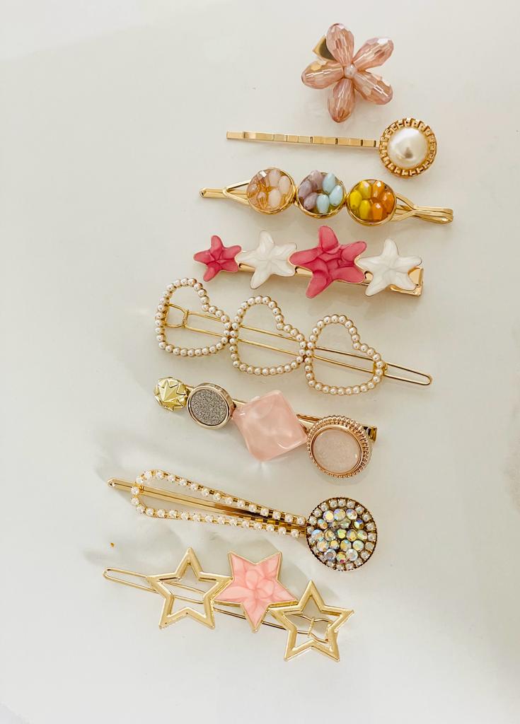 Pretty Pink Hair Clips