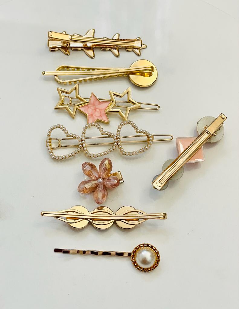 Pretty Pink Hair Clips