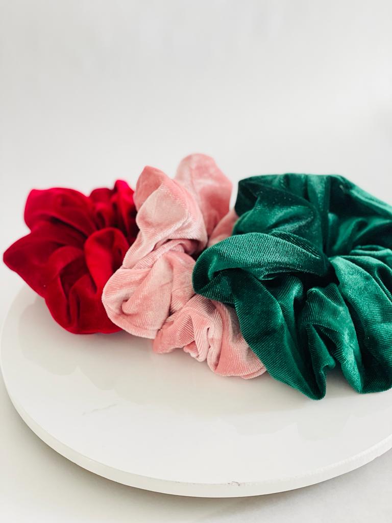 XXL Solid Velvet Scrunchies