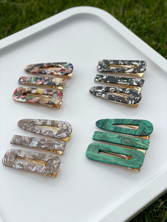 Rectangular Hair Clips