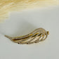 Gold Rhinestone Hair Clips