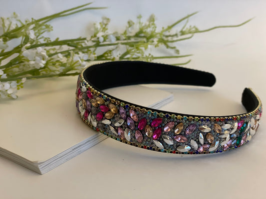 Rhinestone Multicolor Headband