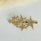Gold Rhinestone Hair Clips