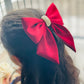 Red Rhinestones Bow