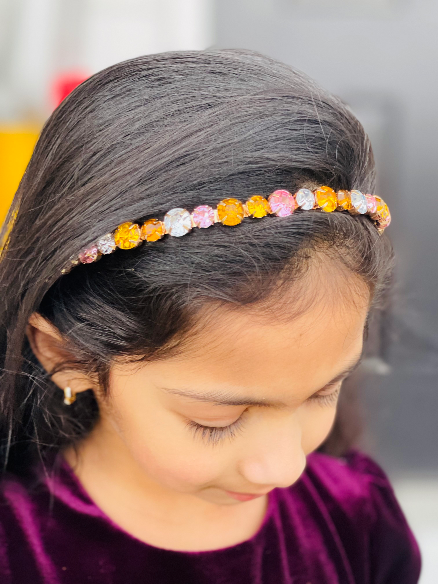 Yellow Gemstone Headband