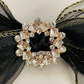 Vintage Rhinestone Hair Bows