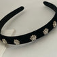 Rhinestone Black  Headband