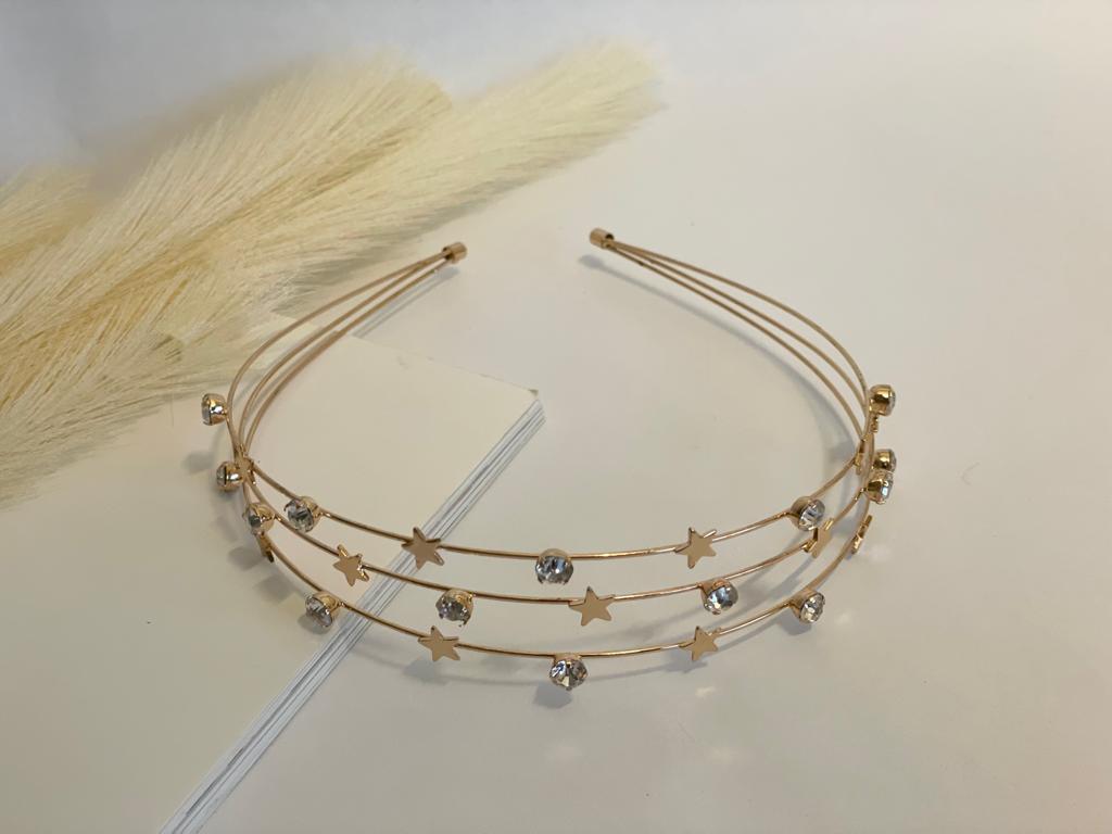 Star Stud Gemstone Headband