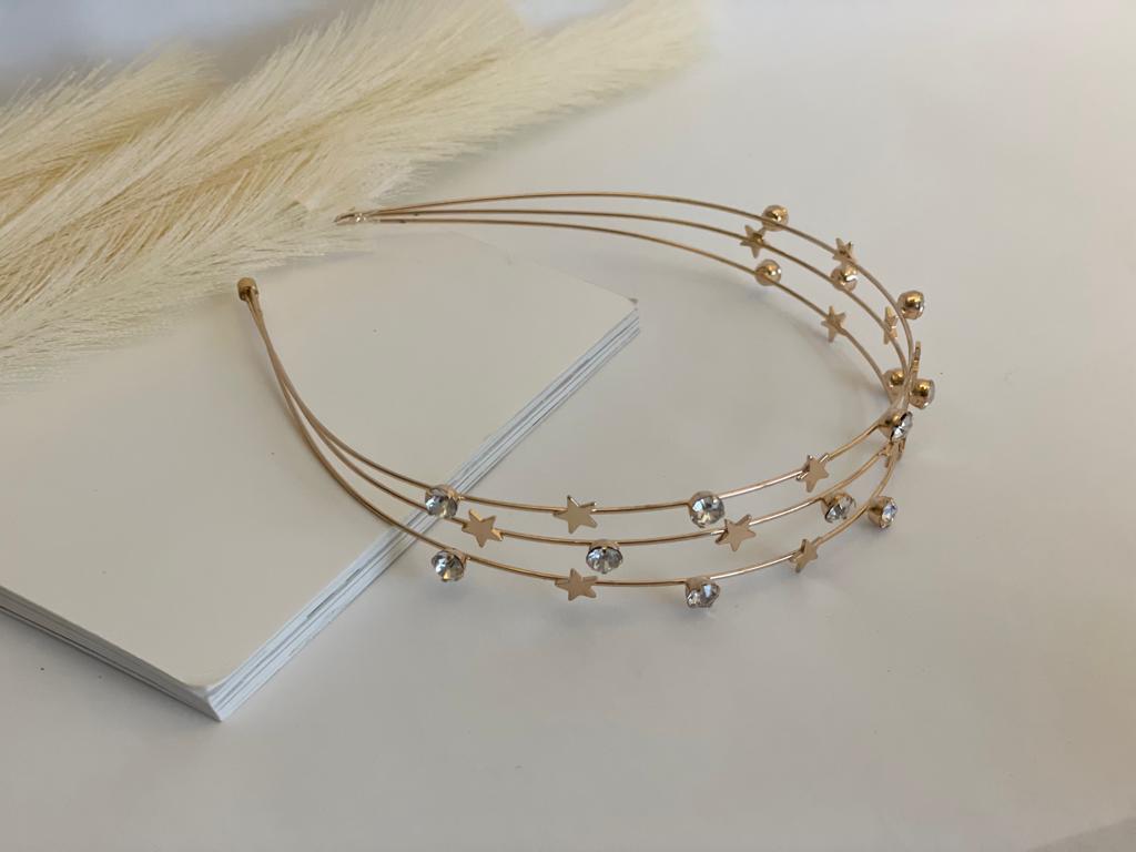 Star Stud Gemstone Headband