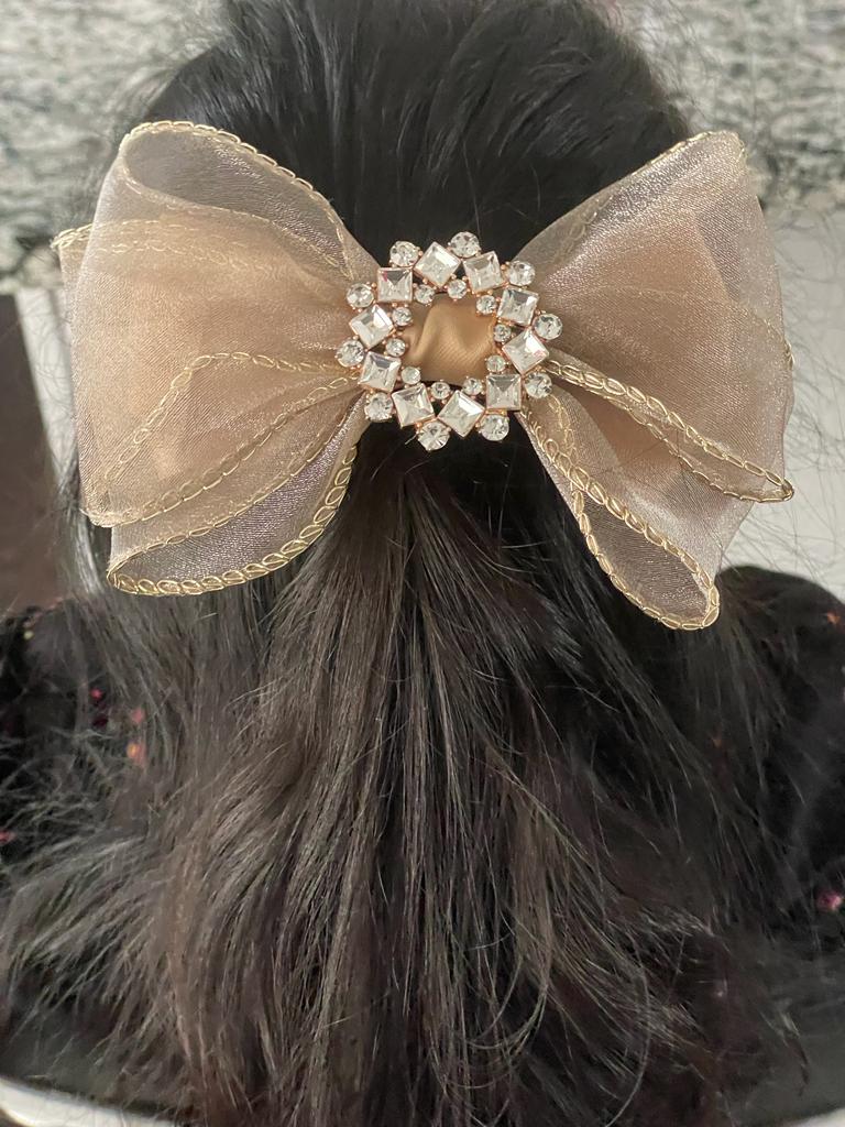 Vintage Rhinestone Hair Bows