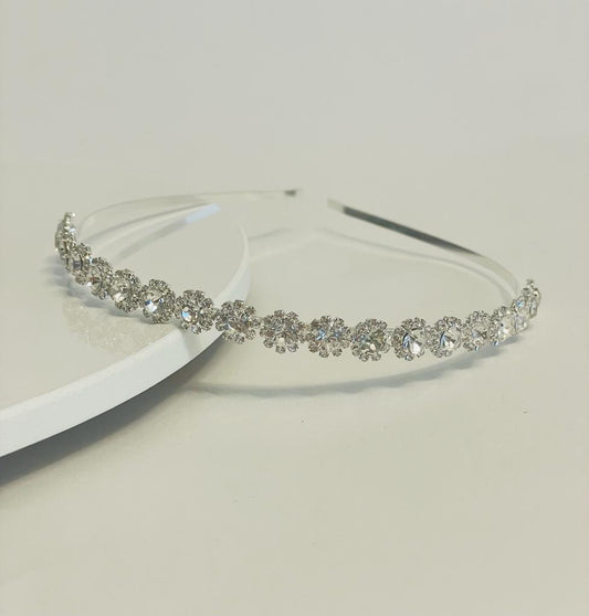 Silver Gemstone Headband