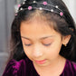 Pink Flower Gemstone headband