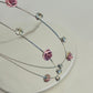 Pink Flower Gemstone headband
