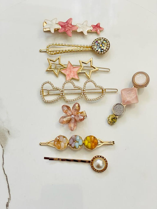 Pretty Pink Hair Clips