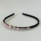 Pink Rhinestone Flower Headband
