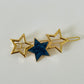 Blue Resin Hair Clips