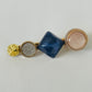 Blue Resin Hair Clips